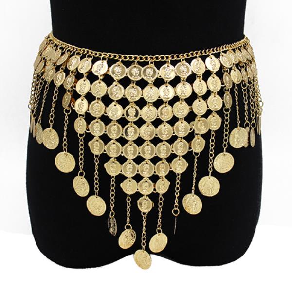 COIN MULTI SKIRT CHAIN BELT