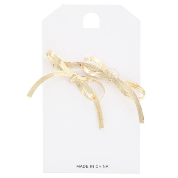 BOW METAL EARRING