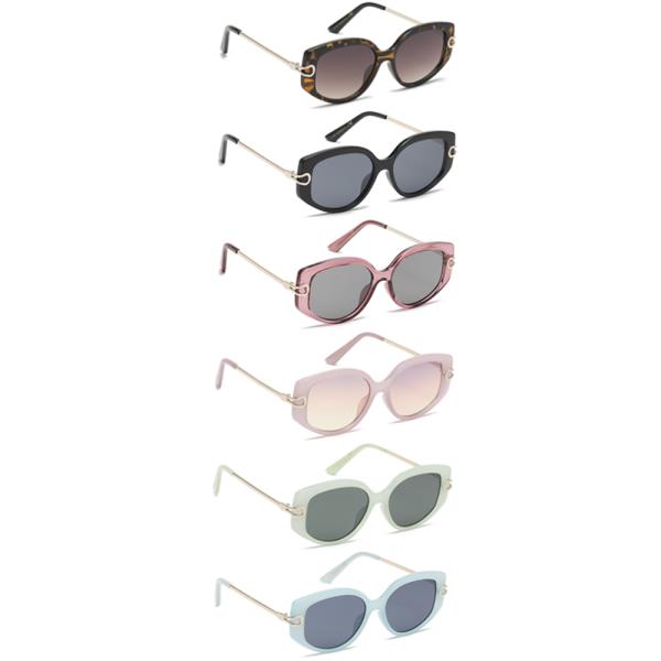 CHIC ROUNDED SUNGLASSES 1DZ
