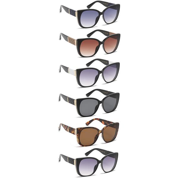 MODERN BUTTERFLY SQUARE SUNGLASSES 1DZ