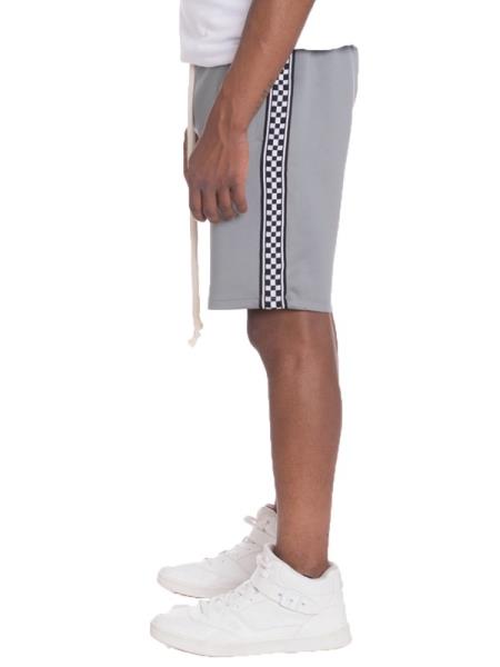 ($15.95 EA X 10 PCS) Mens Checkered Stripe Track Shorts
