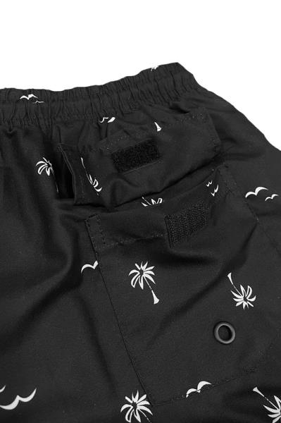 ($10.25 EA X 10 PCS) Palm Tree Print Swim Shorts
