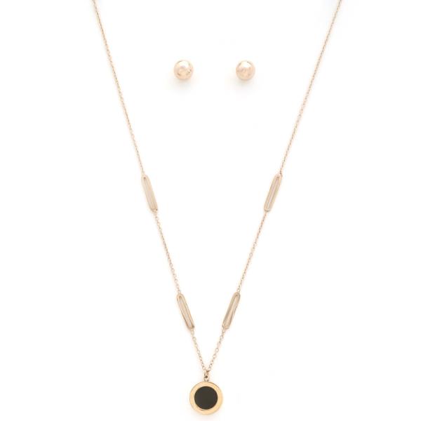 ROUND OVAL STATION NECKLACE