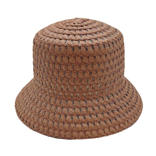 STRAW BUCKET HAT