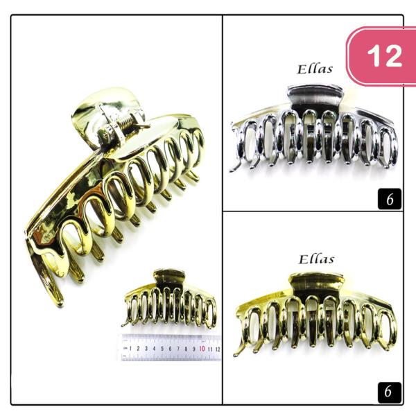 HAIR CLAW JAW CLIPS (12 UNITS)