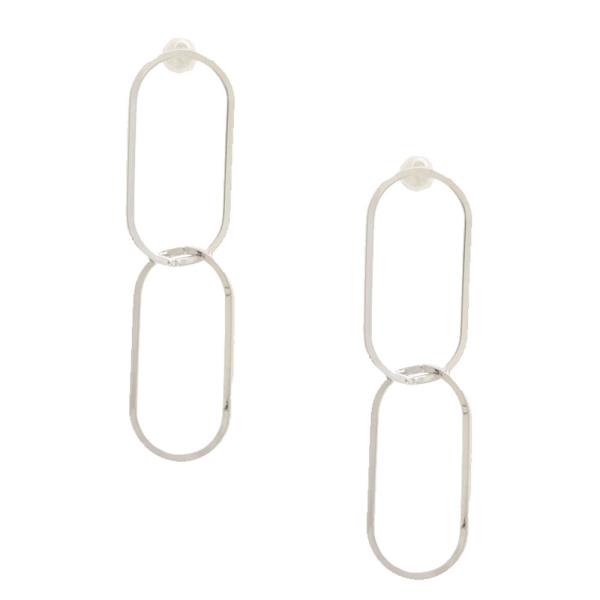 SODAJO DOUBLE OVAL GOLD DIPPED EARRING