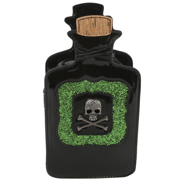 RHINESTONE LOVE DEADLY POTION CROSSBODY BAG