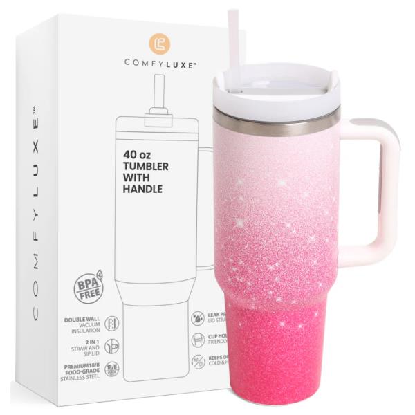 COMFYLUXE GLITTER GRADIENT TUMBLER