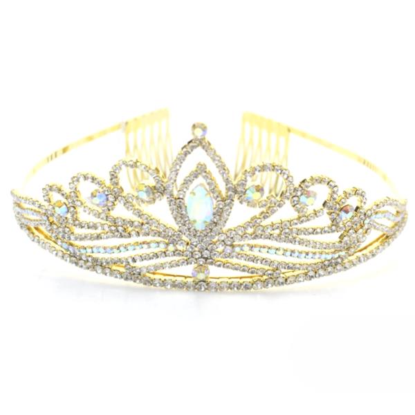 RHINESTONE CROWN TIARA