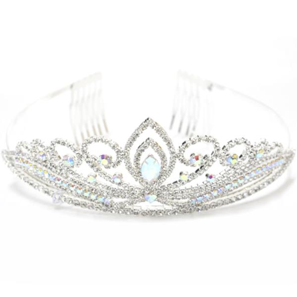 RHINESTONE CROWN TIARA