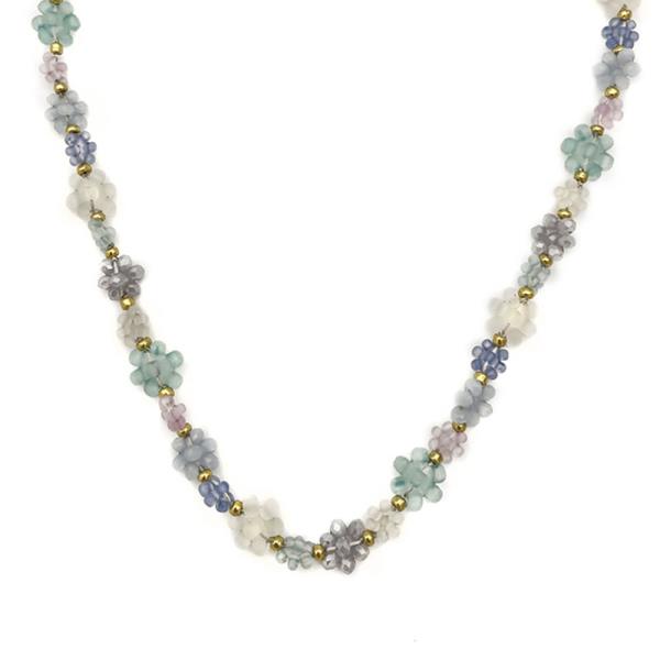 BEAD FLOWER NECKLACE