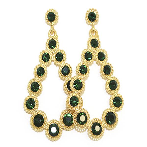 CIRCLE TEARDROP DANGLE EARRING