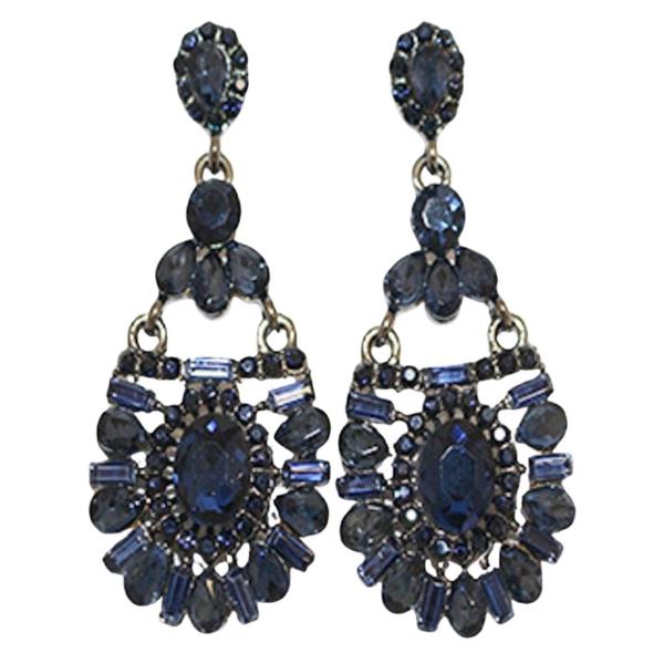 RHINESTONE DANGLE EARRING