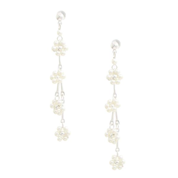 FLOWER CHAIN DANGLE EARRING