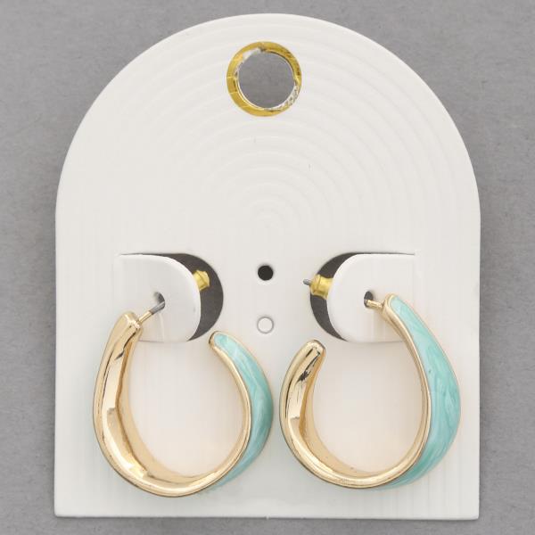 COLOR HOOP EARRING