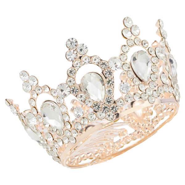 LUXURY RHINESTONE CRYSTAL TIARA