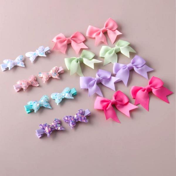 MIXED SEQUIN BUTTERFLY BOW HAIR PINS