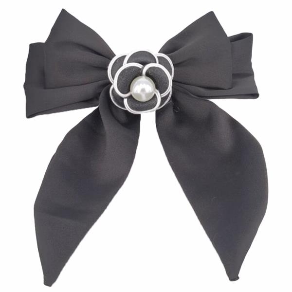 FLOWER RIBBON HAIR BOW PIN