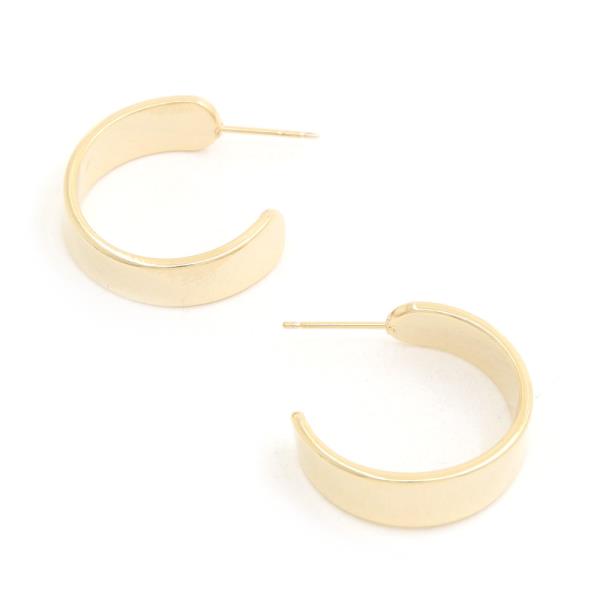 14K GOLD DIPPED OPEN CIRCLE HOOP EARRING