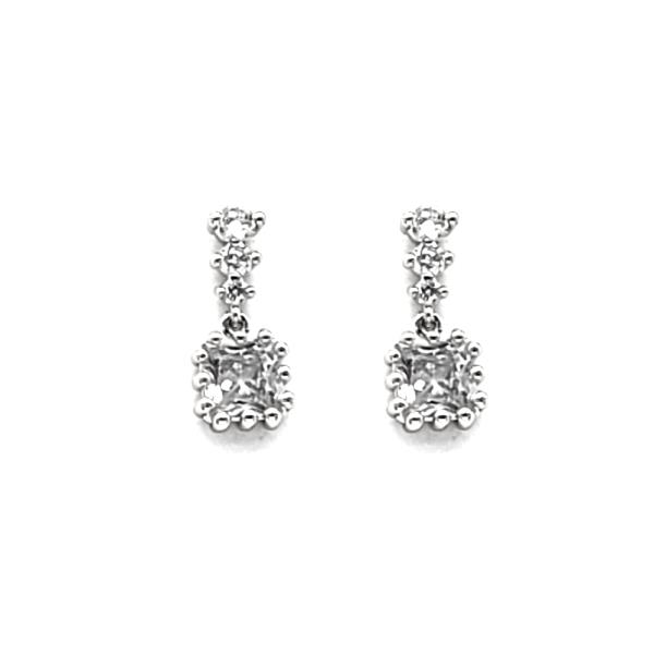 CZ STONE DAINTY EARRING