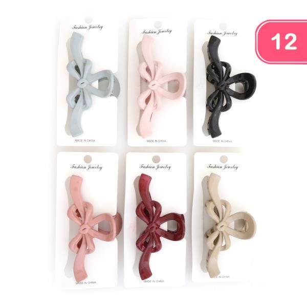 ASSORTED JAW HAIR CLIP (12 UNITS)