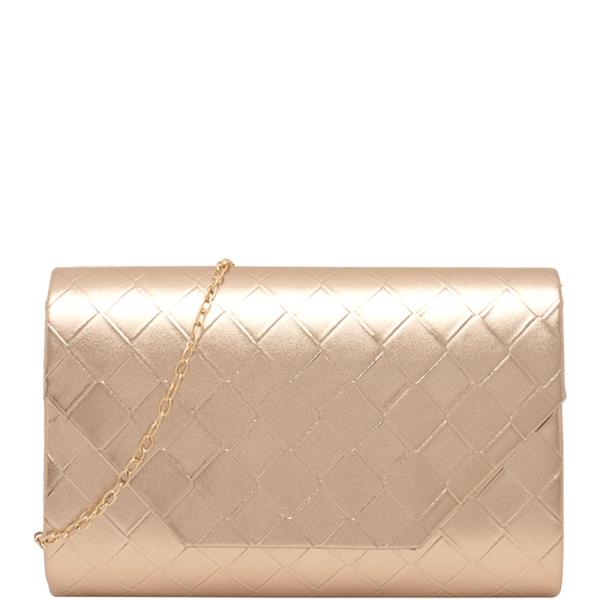 SMOOTH QUILTED FLAP CLUTCH CROSSBODY BAG