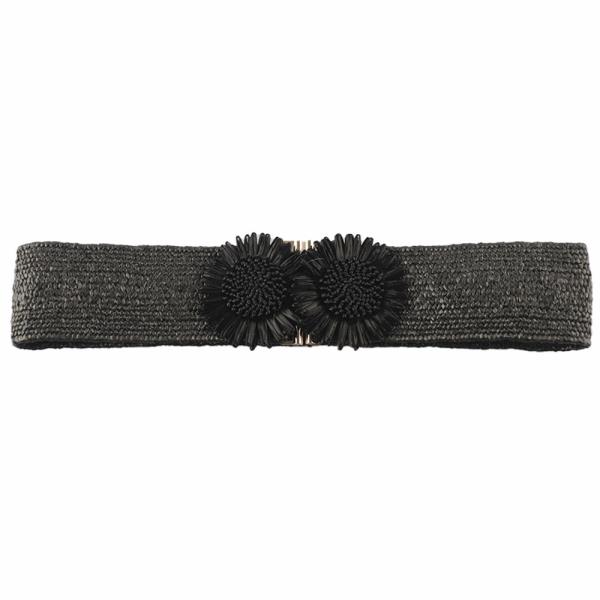 DOUBLE FRONT FLOWER ELASTIC BELT