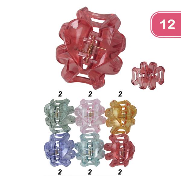 HAIR JAW CLIPS (12 UNITS)