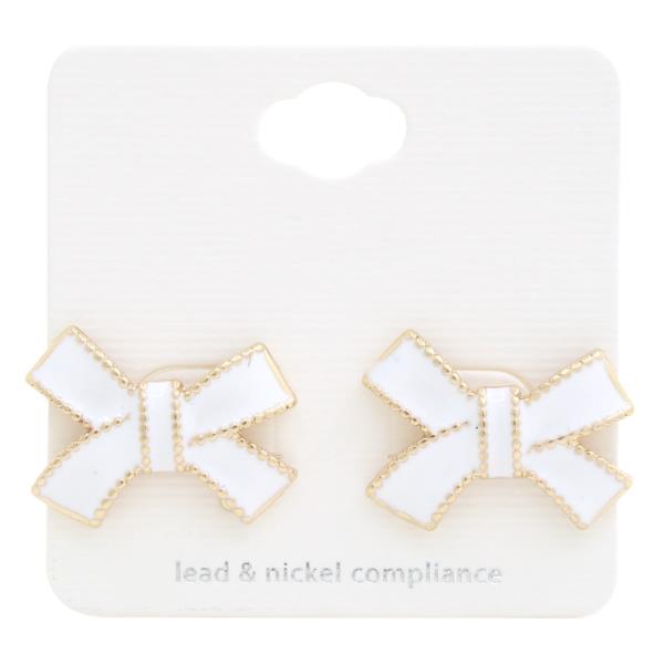 BOW METAL EARRING