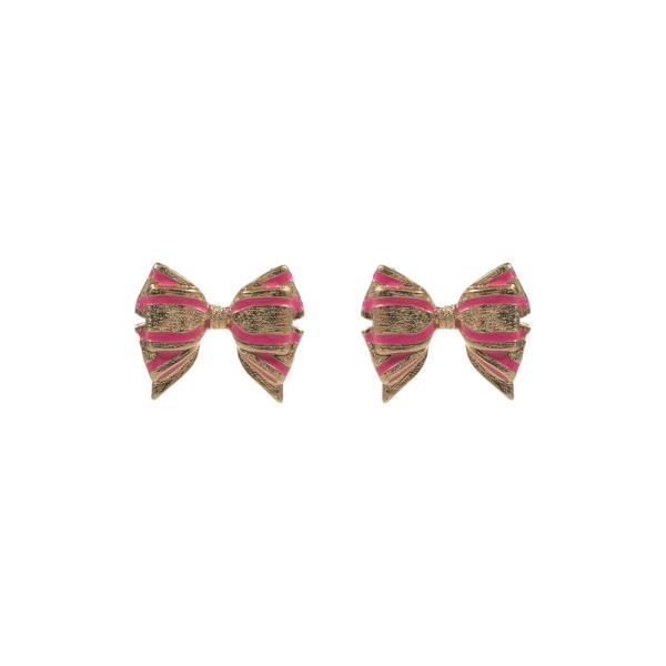 BOW SHAPED POST EARRING
