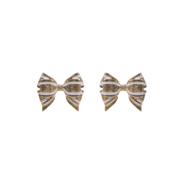 BOW SHAPED POST EARRING