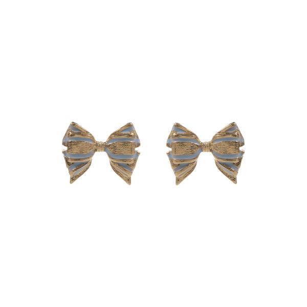 BOW SHAPED POST EARRING