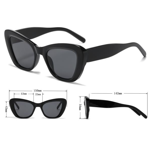 PLAIN CAT EYE SUNGLASSES 1DZ