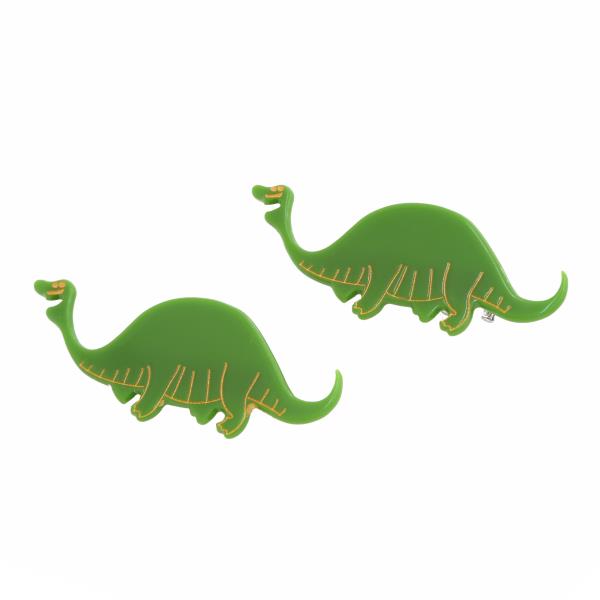 DINOSAUR HAIR PIN 2 PC SET