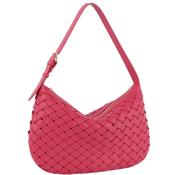 FASHION WOVEN BUCKLE SHOULDER BAG