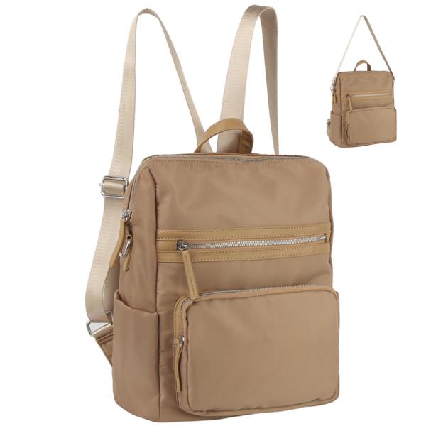 NYLON SMOOTH CONVERTIBLE BACKPACK W STRAP