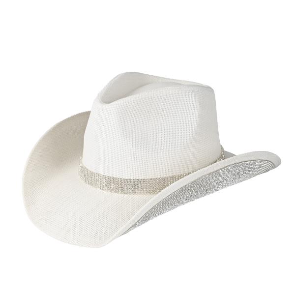 CC UNDER BRIM RHINESTONE PATCH COWBOY