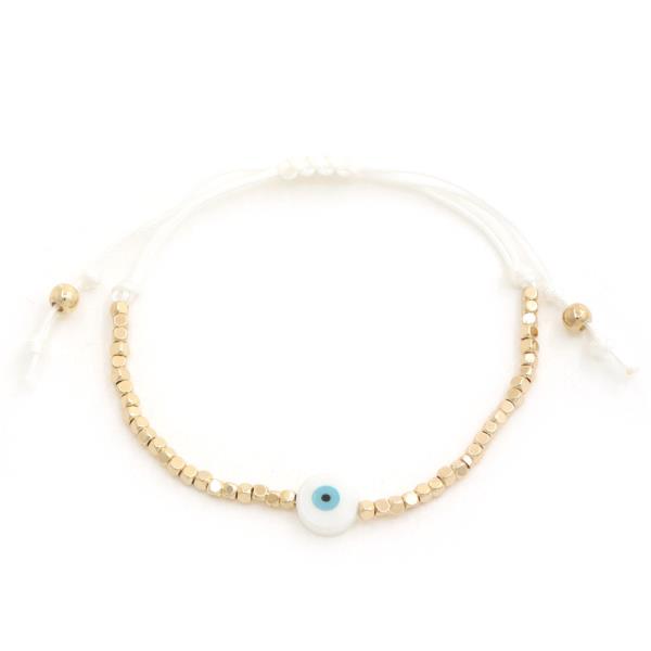 EYE BEAD PULL STRING BRACELET