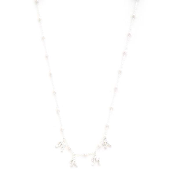 MAMA PEARL BEAD STATION NECKLACE