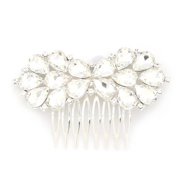 TEARDROP RHINESTONE HAIR COMB