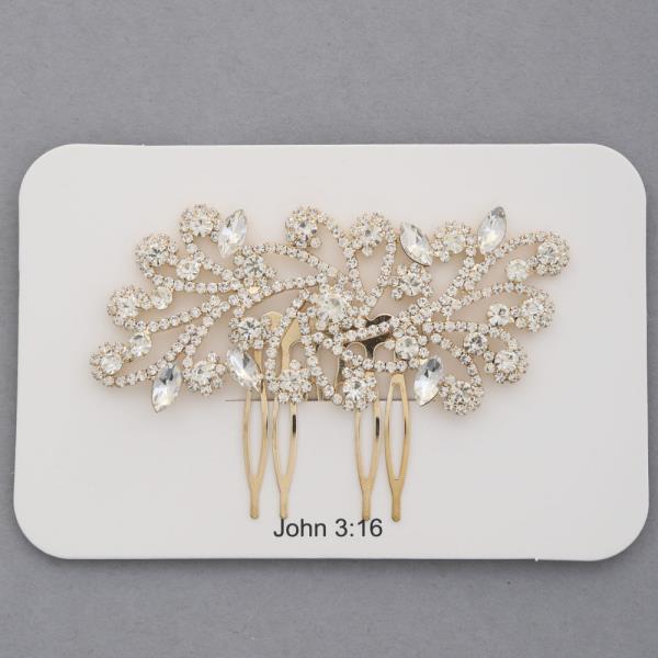 RHINESTONE BRIDAL HAIR COMB