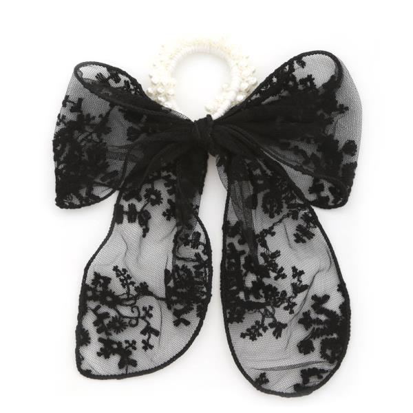 LACE BOW PONYTAIL HAIR TIE