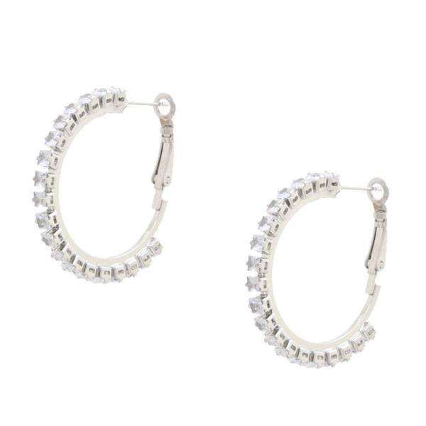 CZ HOOP EARRING