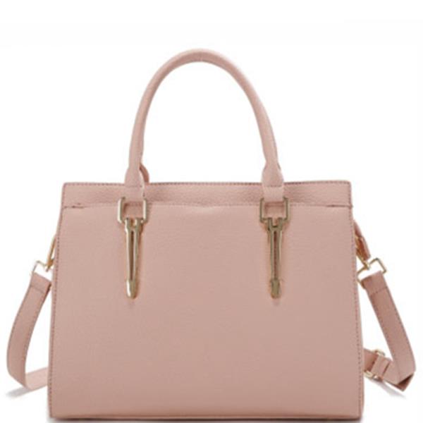 FASHION TEXTURED HANDLE SATCHEL BAG