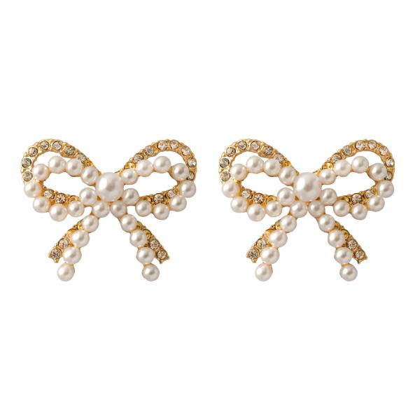DOUBLE BOW POST EARRING