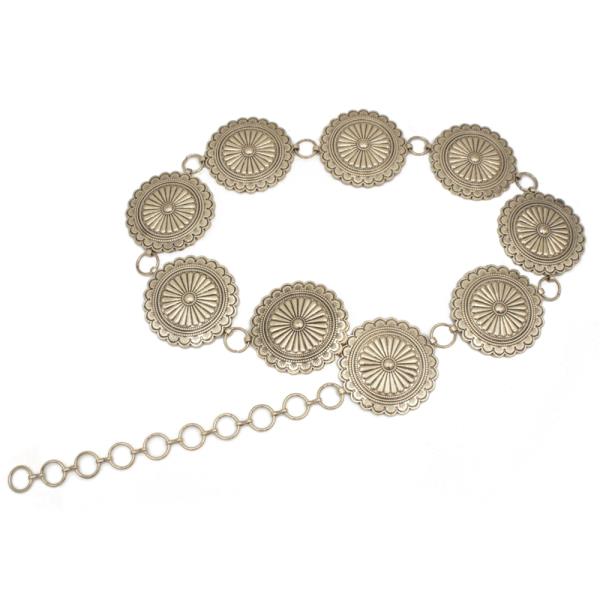 OVERSIZED CONCHO LINK CHAIN BELT