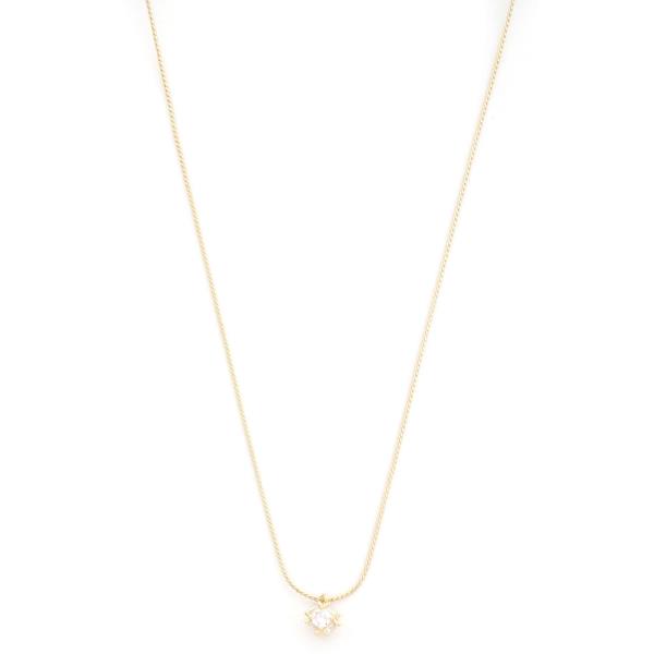 DAINTY CRYSTAL CHARM NECKLACE