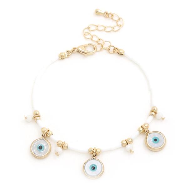 EVIL EYE DISC BRACELET