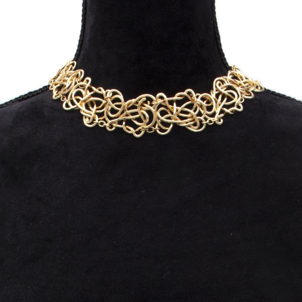 WIRE METAL CHOKER NECKLACE
