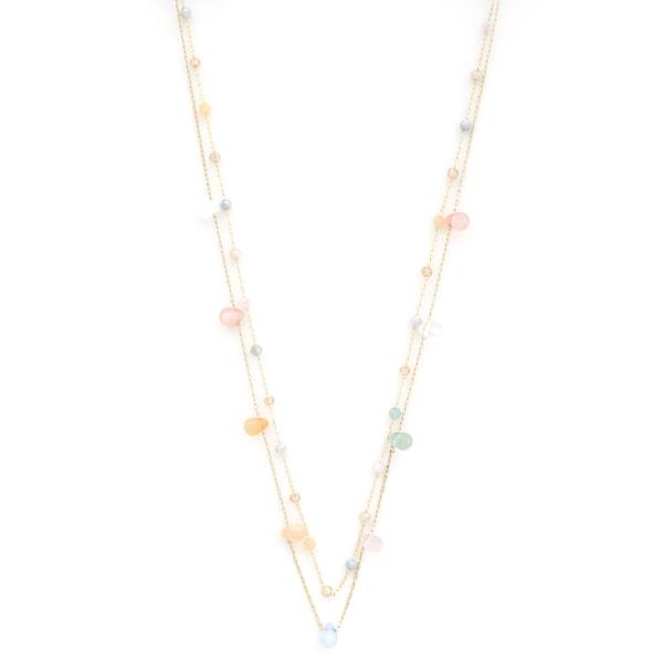 BEADED LAYERED NECKLACE